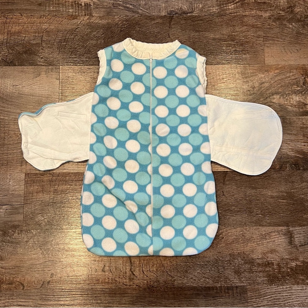 Handmade Baby Fleece Sleep Sack With Velcro Wings Estimated Size Small